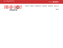 Tablet Screenshot of pinupgolf.com